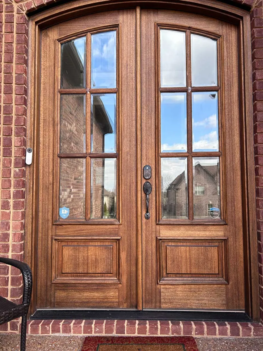 Refinished front door