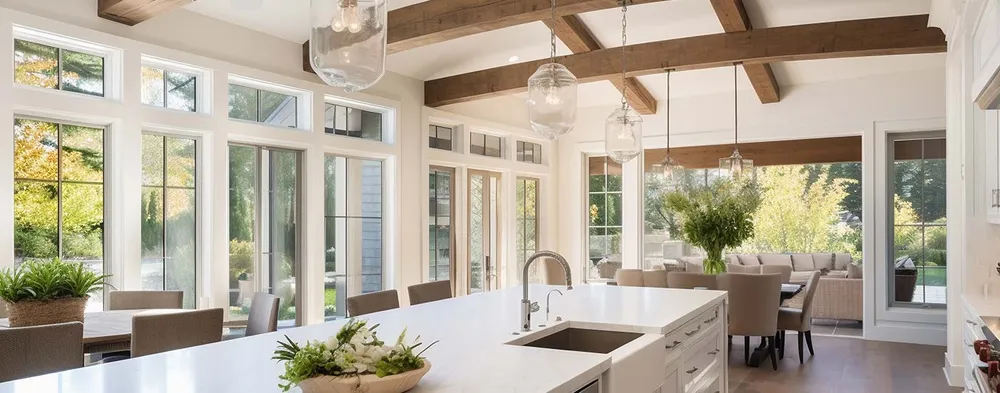 White painted kitchen interior in Nashville